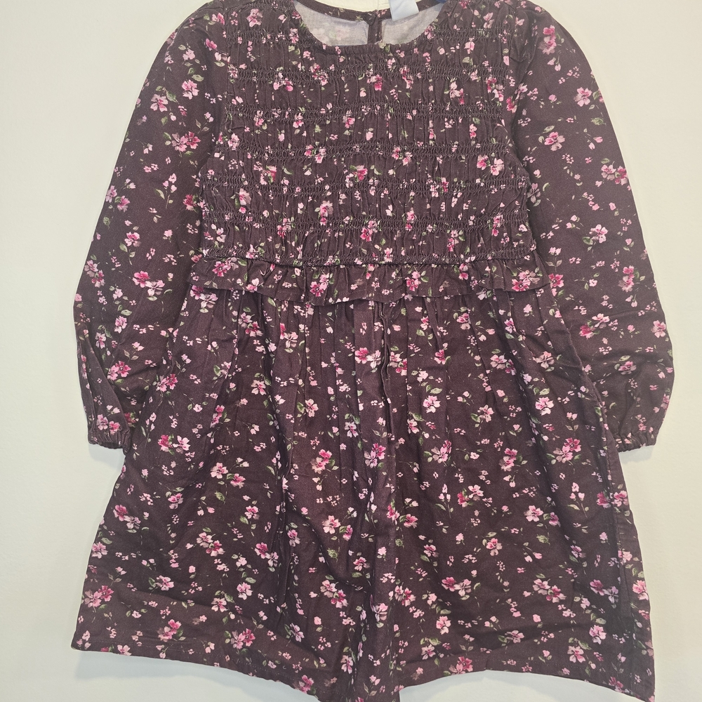 Gap long sleeve Floral smocked dress in a size 5.  New with tags.